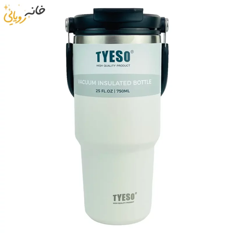 تراول ماگ سفید 750 میلی لیتری تیسو TYESO