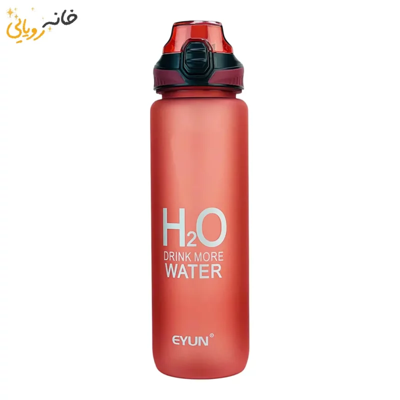 قمقمه ورزشی H2O نی دار ۱۰۰۰ میلی‌لیتری